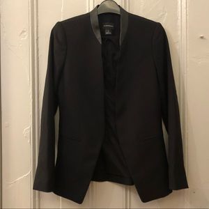 Club Monaco Leather Trim Blazer